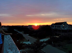 Sunset over the sound from the crow's nest