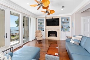 Enjoy direct access to backyard from Living Area