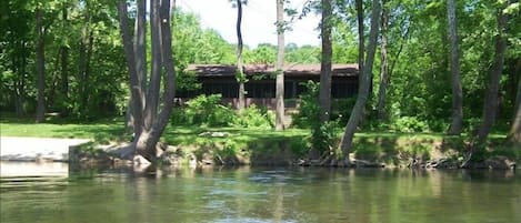 Mid River Dream Cabin:
View from the Shenandoah River
Lazy River Cabins Luray VA