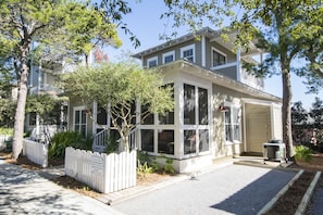 Enjoy the front screened porch and private master balcony