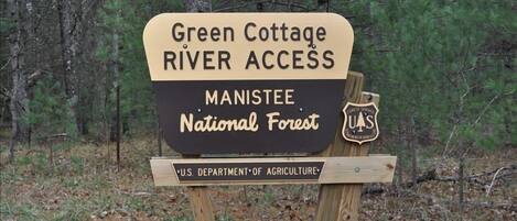 US Forest Service River Access named after cabin