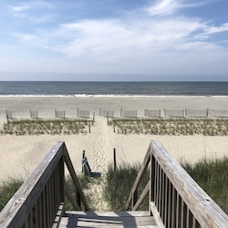 view from the house catwalk to ocean