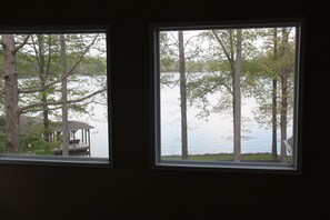 View from inside stairway (wall of windows)