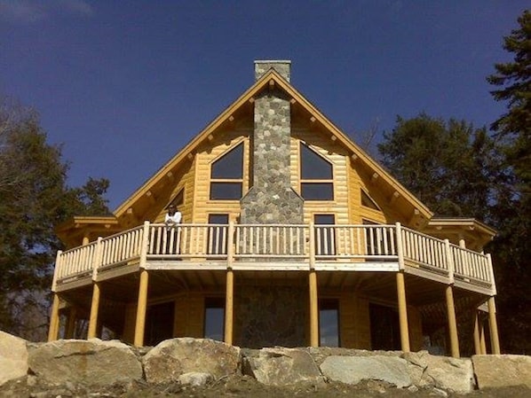 Wrap around deck overlooking  Moosehead Lake and beautiful Mountain views.