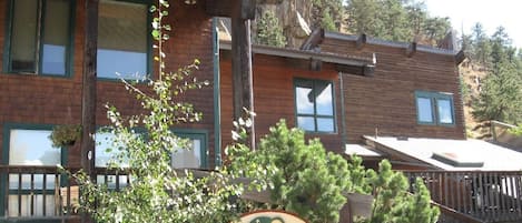 Premier location in downtown Estes Park, unit on two floors with bedroom in loft