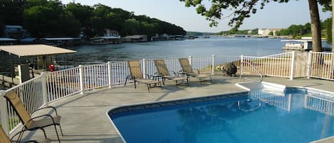 View of private pool toward protected cove location