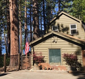 room for 2 cars in the driveway