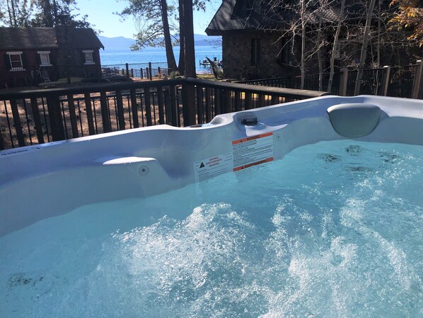 Hot tub with a view.