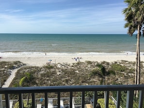 Your view standing on the balcony