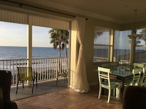 Beach view from living room