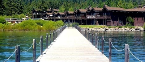 Enjoy the pier, private beach and all the lake activities Tahoe offers.