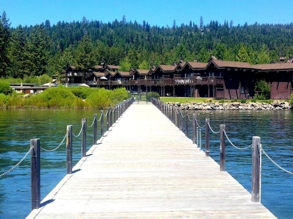 Enjoy the pier, private beach and all the lake activities Tahoe offers.