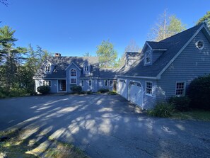 Arriving at the house from the driveway