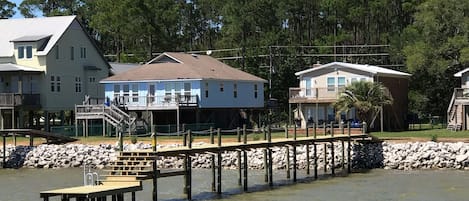 Pier with ladder