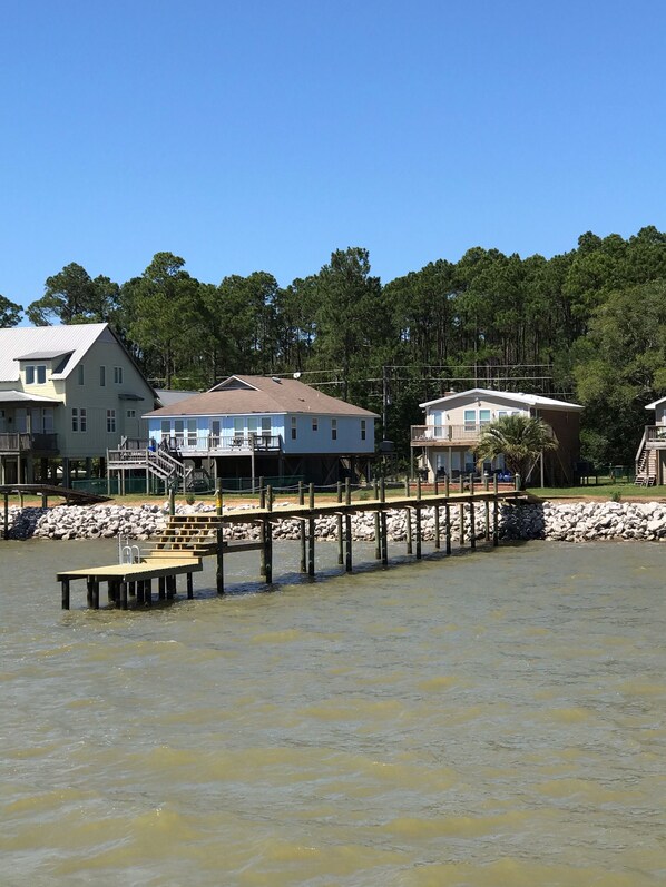 Pier with ladder