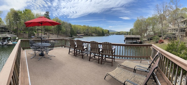 Panoramic view from the upper dock
