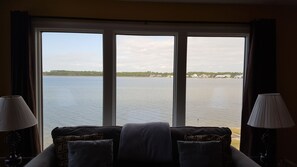 View of lagoon from living room area