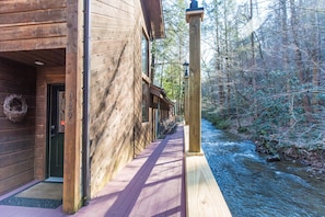 Front Door and Creek View