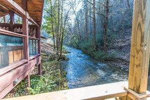 View of Creek from Hot Tub