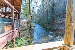 View of Creek from Hot Tub