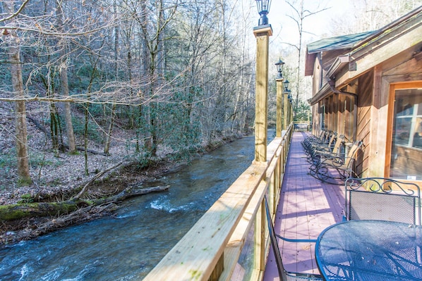 View of Creek from front porch