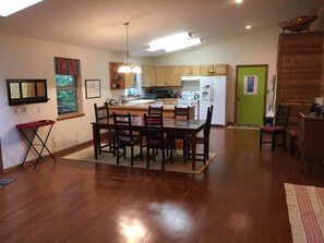 Dining and kitchen