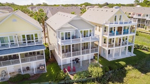 Exterior drone shot
