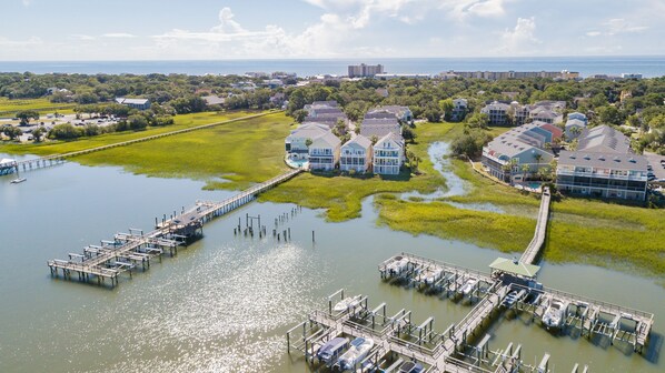 Drone river shot