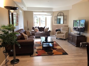 Ample seating in Living Room;
New flooring, sofa and loveseat