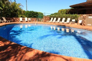 Private, heated pool for guests