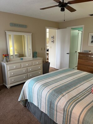View from the master bedroom. Not shown is the TV. 
