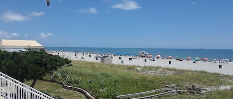 View from the balcony. Steps away from Beautiful Cocoa Beach..!!