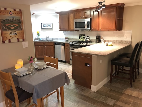 Spacious full kitchen with everything you need to whip something up.