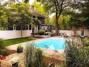 Heated private pool