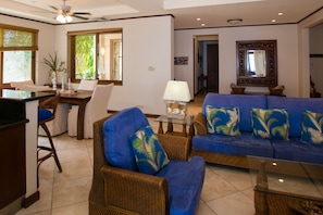 An open living, dining and kitchen area, ideal for entertaining and conversation