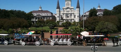 French Quarter Jackson Square is a 5 min Ferry ride away