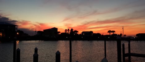 Sunset from the Navy Cove docks