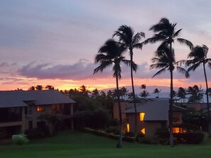 Spectacular Maui sunsets every night right from unit 31B.