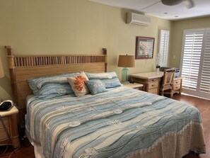 Lots of room and storage. New TV here and room for inflatable queen sleeper bed.