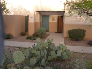 View of front of casita