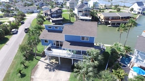 Aerial view of house