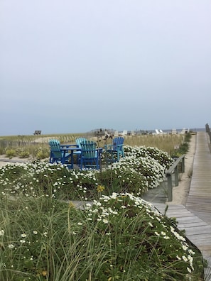 Private dune deck and walkway to the beach