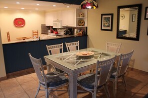 Dining Area Passes Through to Kitchen