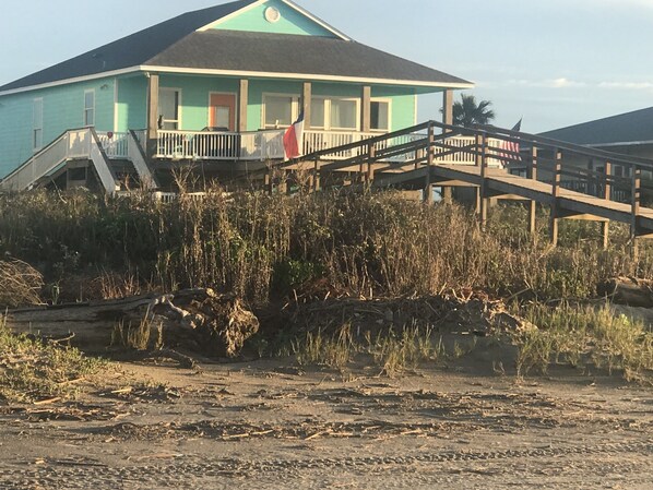 Beach front with private walkover!