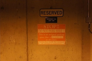 Reserved parking spot