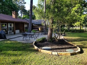 Back yard Deck, Patio and Hot Tub