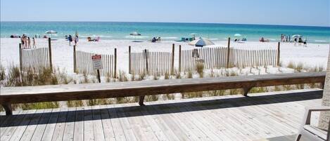 PORCH VIEWS!  GULF FRONT-Adult King Condo, Seabox on Seagrove Beach!  