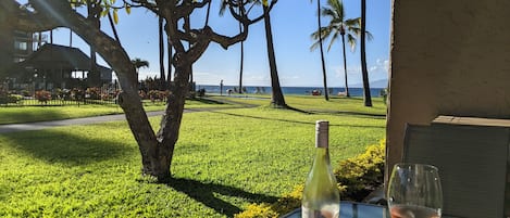 Listen to the surf and watch for whale action from your lanai.