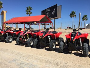 Just outside the gate, rent a 4 wheeler explore the dunes or go into town. 