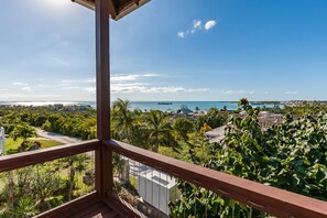 Breathtaking view of the Sea of Abaco from the upper level porch.